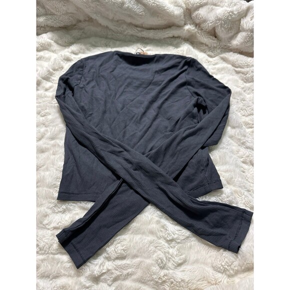 Skims Soft Lounge Crop Long Sleeve Shirt - Picture 7 of 8